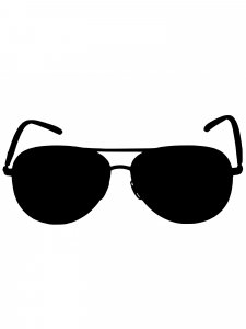 Трафарет очков 23