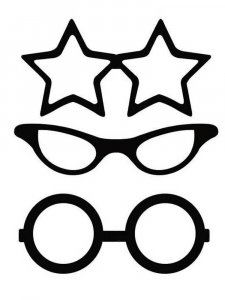 Трафарет очков 6
