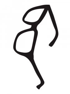 Трафарет очков 8