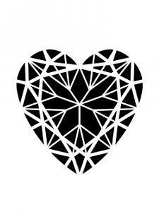 Трафарет Сердца 12