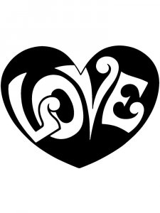 Трафарет Сердца 15