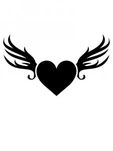 Трафарет Сердца 17