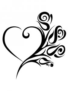 Трафарет Сердца 23