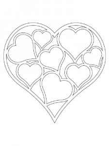 Трафарет Сердца 24