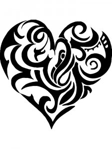 Трафарет Сердца 26