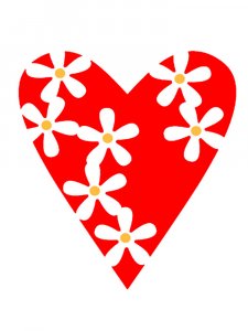 Трафарет Сердца 28