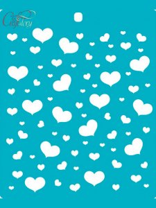 Трафарет Сердца 3