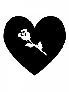 Трафарет Сердца 34
