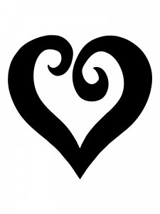 Трафарет Сердца 37