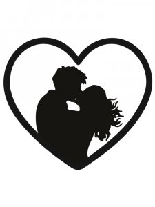 Трафарет Сердца 38