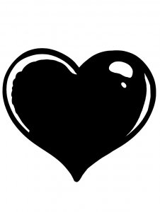 Трафарет Сердца 40