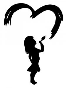 Трафарет Сердца 42