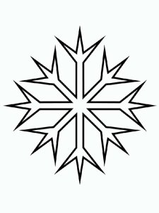 Трафарет Снежинки 10