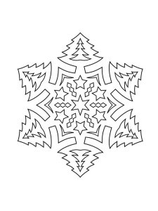 Трафарет Снежинки 12