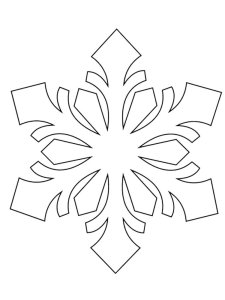 Трафарет Снежинки 14