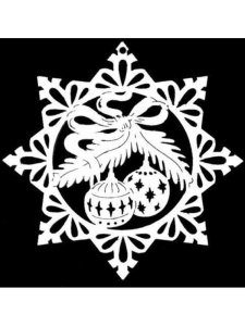Трафарет Снежинки 16