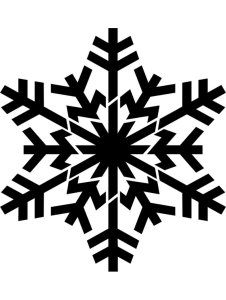 Трафарет Снежинки 21