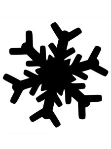 Трафарет Снежинки 22