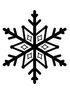 Трафарет Снежинки 23
