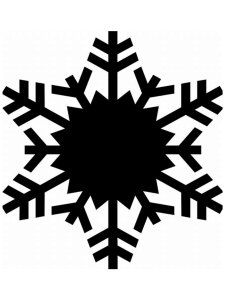Трафарет Снежинки 25