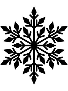 Трафарет Снежинки 27