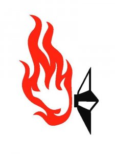 Трафарет Вечный огонь 5