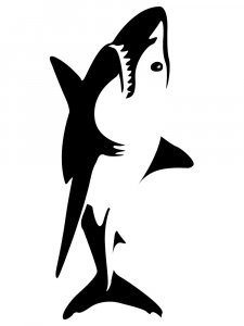 Трафарет Акулы 13