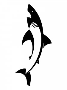 Трафарет Акулы 17