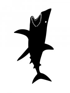 Трафарет Акулы 18