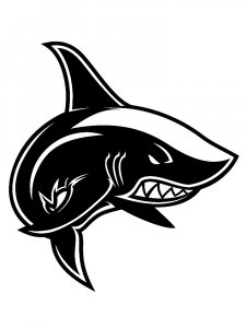 Трафарет Акулы 22