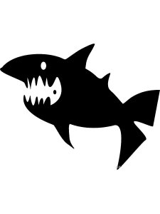 Трафарет Акулы 24