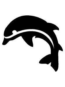 Трафарет Дельфина 14