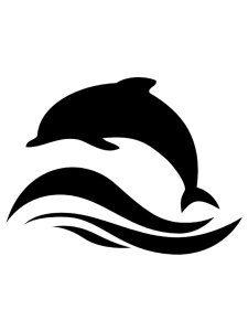 Трафарет Дельфина 16