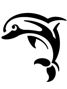 Трафарет Дельфина 19