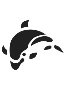 Трафарет Дельфина 6