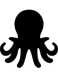 Трафарет Осьминога 13