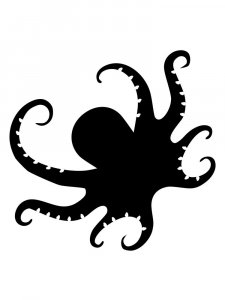 Трафарет Осьминога 5