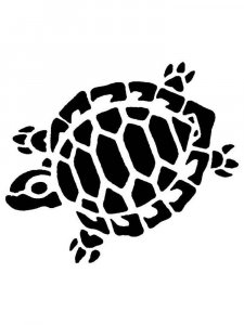 Трафарет Черепахи 4