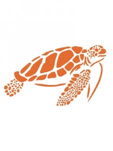 Трафарет Черепахи 5