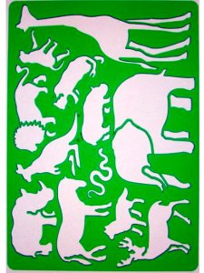 Трафарет Диких Животных 46