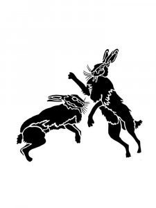 Трафарет Диких Животных 8