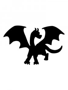 Трафарет Дракона 10