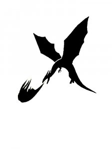 Трафарет Дракона 12