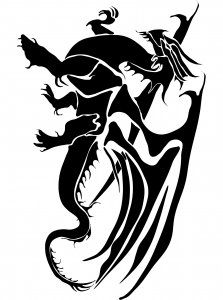 Трафарет Дракона 20