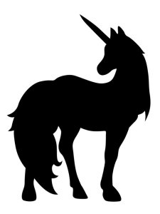 Трафарет Единорога 12