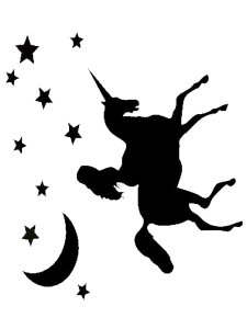 Трафарет Единорога 17