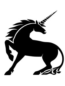 Трафарет Единорога 19
