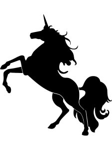 Трафарет Единорога 21