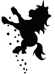 Трафарет Единорога 22