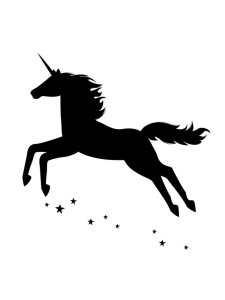 Трафарет Единорога 3